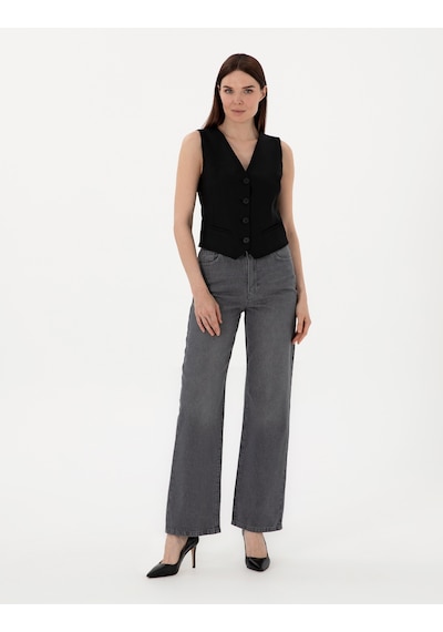 Pierre Cardin Kadın Siyah Pantolon Jean 50307839-vr046 Siyah