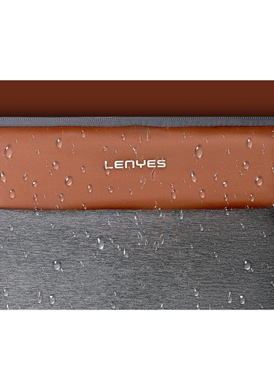 Lenyes Lb542 Rambler Serisi Su Geçirmez Polyester Kumaş 13-14 İnç Laptop Çantası Gri