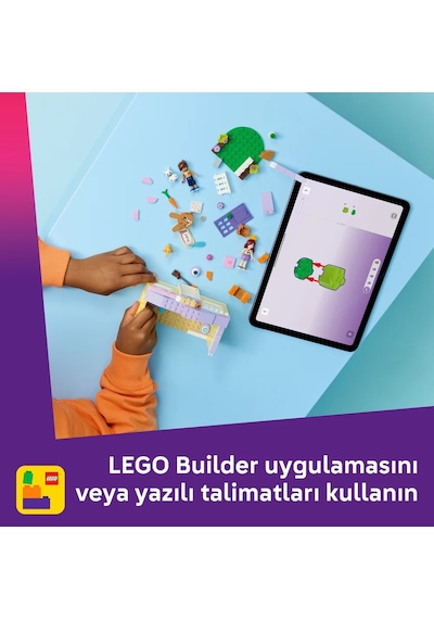 LEGO® Friends Heartlake Şehri Tavşan Oteli 42679 -5 Yaş ve Üzeri Çocuklar için Figür İçeren Yaratıcı Oyuncak Yapım Seti (161Parça)