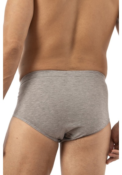 Özkan Underwear Özkan 0037 6'lı Paket Erkek %100 Pamuklu Penye Süprem Esnek Rahat Slip Külot Gri Melanj