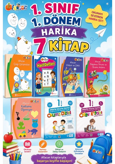 1. Sınıf 1.dönem Set 7 Kitap