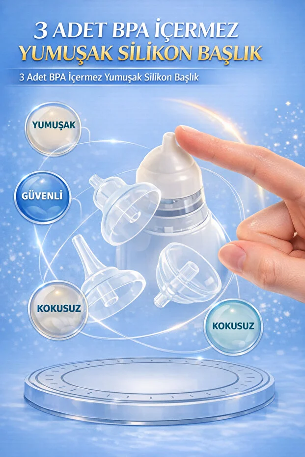 Babyforce H-031 Kendini Temizleyen Bebek Burun Aspiratörü 0-12 Yaş Işıklı Müzikli Şarjlı