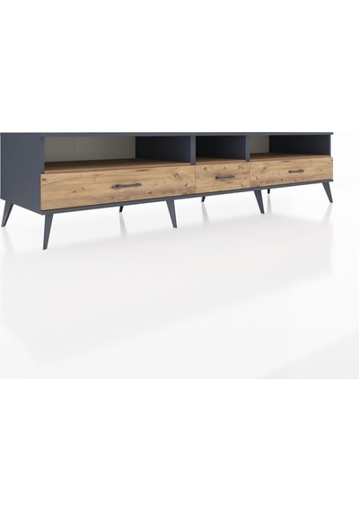 Kronos Tv Ünitesi 3 Raflı 3 Çekmeceli 220x59x51 Antrasit-çam Atlas Çam/atlas Çam - Antrasıt Kronos Tv Ünitesi 3 Raflı 3 Çekmeceli 220x59x51 Antrasit-çam Atlas Çam/atlas Çam - Antrasıt