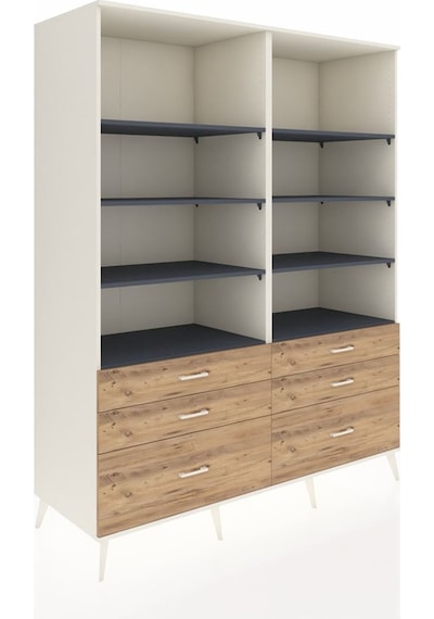 Kronos Gardrop 8 Raflı 6 Çekmeceli 176x59x221 Aytaşı-antrasit/çam Antrasit/çam Kronos Gardrop 8 Raflı 6 Çekmeceli 176x59x221 Aytaşı-antrasit/çam Antrasit/çam