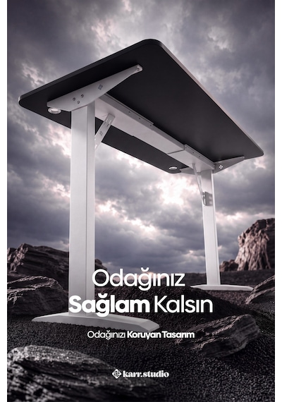 Firmus Dayanıklı Çalışma Masası - 120x60 - Siyah