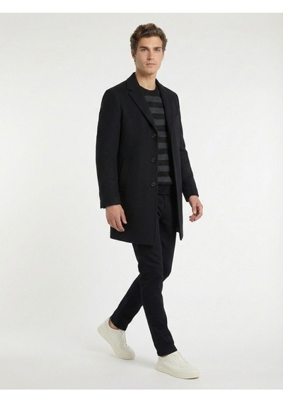 Kip Siyah Dokuma Slim Fit Casual Pamuk Karışımlı Pantolon Siyah -