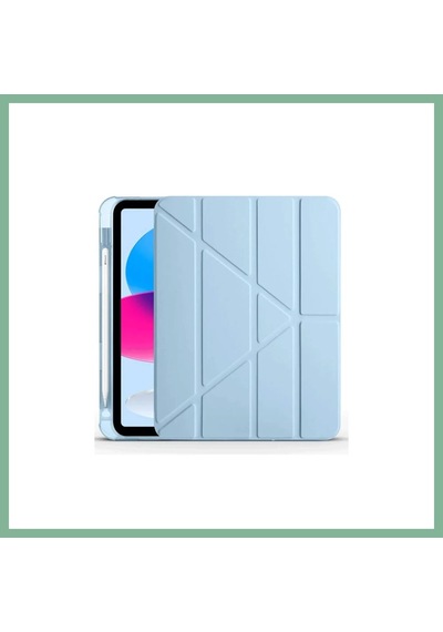 Bşkvirgo İpad 2025 10.9 10.nesil A16 Kılıf Kalemlikli Mars Tablet Kılıfı - Mavi Bsk2026