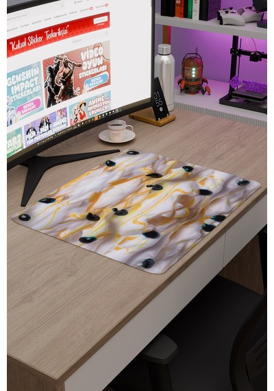 Saykodelik Sanat Kaymaz Dikişli Kauçuk Oyuncu Mousepad V2 - 48x40 Xl Gaming Mouse Pad Fare Altlığı