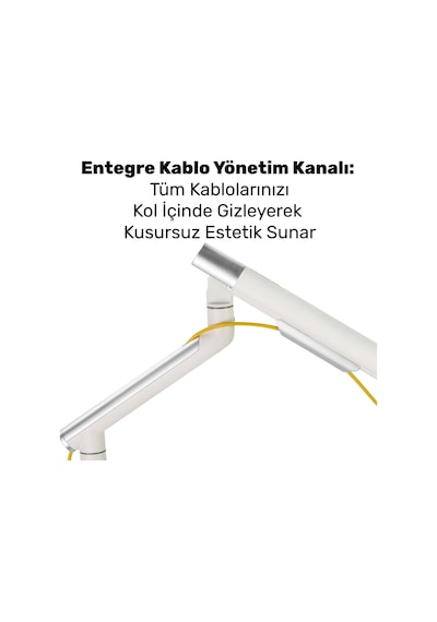 Npo Std49012uw Elysium 17"-32" Ultra Slim Alüminyum 2xusb Amortisörlü Vesa Tekli Monitör Tutucu