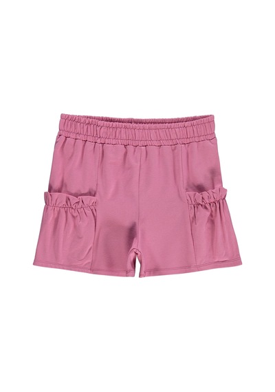 Civil Girls Torba Cep Detaylı 6-9 Yaş Şort - Pembe Gülkurusu