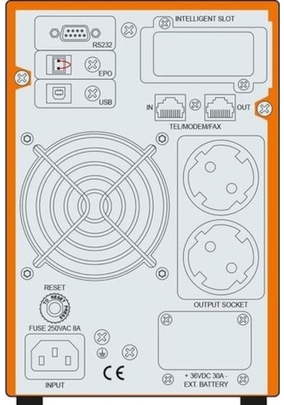 Makelsan Powerpack SE 1 KVA 2 x 7 AH Online UPS Güç Kaynağı