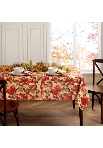 Elrene Home Fashions Hasat-festival Sonbahar Baskılı Masa Örtüsü, 152 Cm X 213 Cm, Dikdörtgen