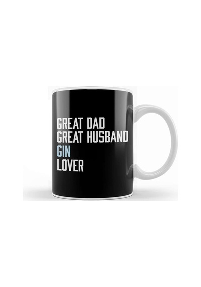 Great Dad Great Husband Gin Lover Kupa Bardak Porselen Karışık