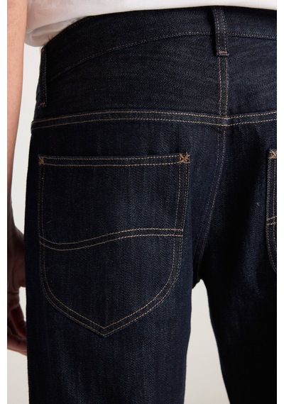 Lee Pamuk Relaxed Fit Geniş Kesim Normal Bel 101z Lacivert Denim Jean Pantolon