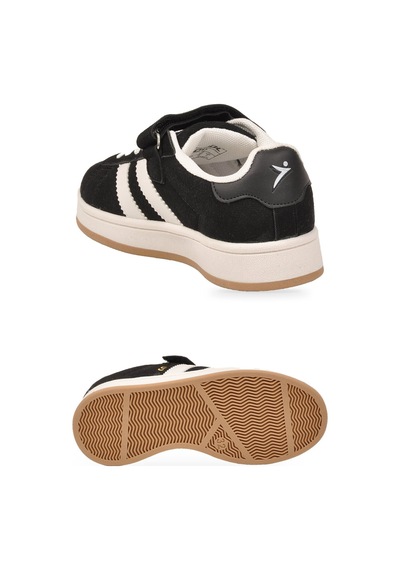 Cool Siyah Cırt Bantlı Unisex Çocuk Yürüyüş Ve Spor Ayakkabı Sneaker Coop F