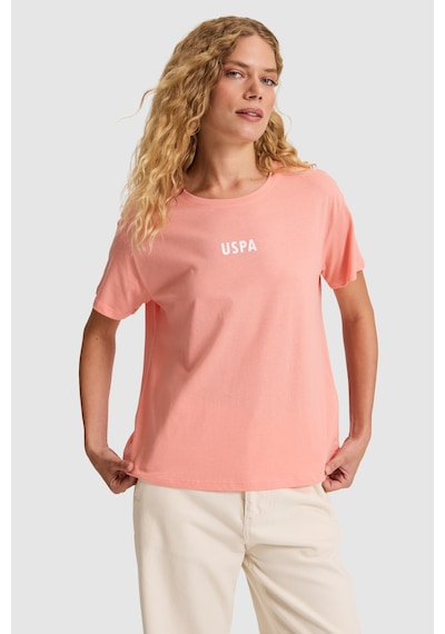 U.S. Polo Assn. U.s. Polo Assn. Kadın Mercan Tişört 50323530-vr204 Coral
