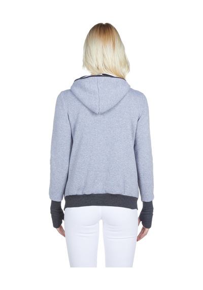 Luvmabelly 4501 Pamuklu Bebek Cepli Cepsiz De Kullanılabilen Sweat-gri