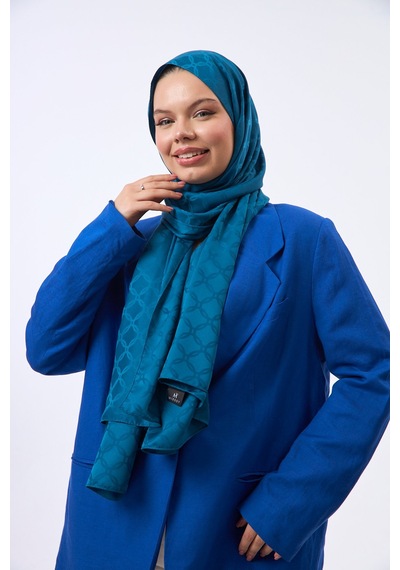 Mirsoy Scarf Lina Modern Desen Şal Zümrüt