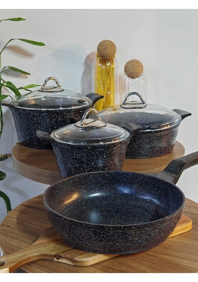 Granit Tencere Seti Siyah