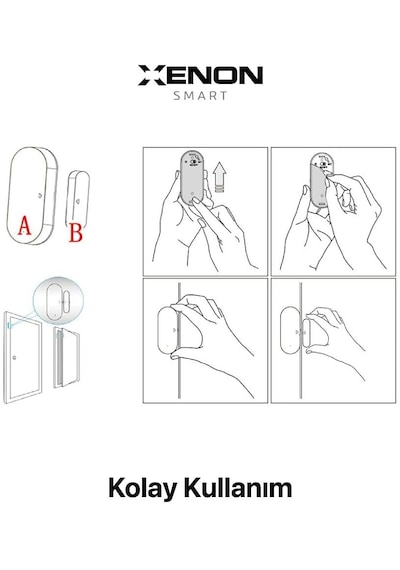 Xenon Smart  Wi-Fi + Bluetooth Destekli Akıllı Kapı ve Pencere Sensörü