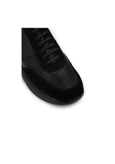 Deery Hakiki Deri Siyah Erkek Sneaker Ayakkabı - 01963msyhe06 Siyah