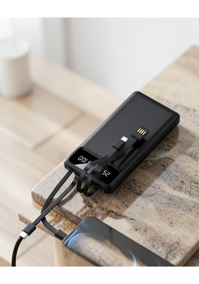 Powerbank 20.000 Mah Lcd Ekran Usb-c Ve Lightning Uyumlu Uucz20mahpowerbank1 Çok Renkli