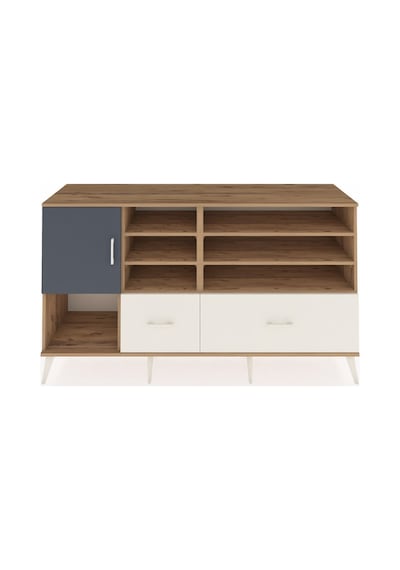 Kronos Konsol 8 Raflı 2 Çekmeceli Tek Kapaklı 176x59x99 Çam-antr Çam-antrasit/aytaşı Kronos Konsol 8 Raflı 2 Çekmeceli Tek Kapaklı 176x59x99 Çam-antr Çam-antrasit/aytaşı
