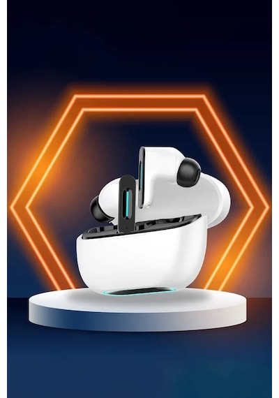 Newface Ls-518 Aktif Gürültü Engelleyici Özellikli Tws Apple Uyumlu AirPods Kulaklık - Beyaz-siyah