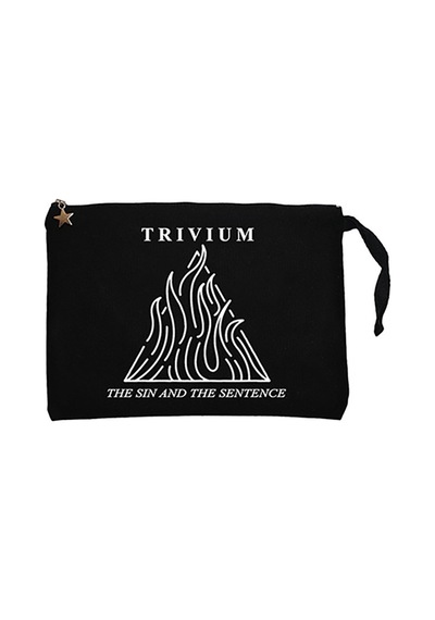 Trivium The Sin And The Sentence Siyah Cüzdan / El Çantası Siyah