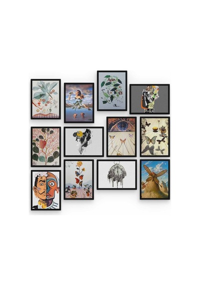 Salvador Dali 12 Parça Ahşap Mdf Tablo Zlltb342 Karışık - 241839302 Karışık