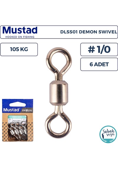 Mustad Demon Dlss01 Fırdöndü 1/0 105kg 6 Adet