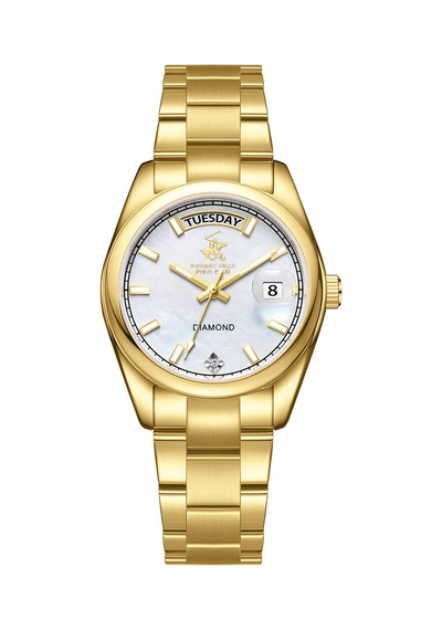 Beverly Hılls Polo Club Kadın Kol Saati Bp3709x.120 35 Mm / Gold Gri