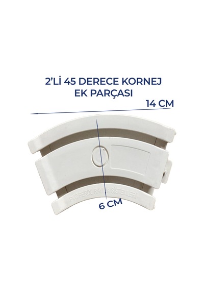 2'li 45 Derece Konrej Dönüş Ek Parçası Dayanıklı Ve Güvenli Bağlantı Aparatı