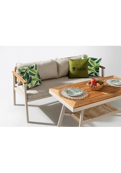 Onyx Midi Bahçe & Balkon Oturma Grubu Krem