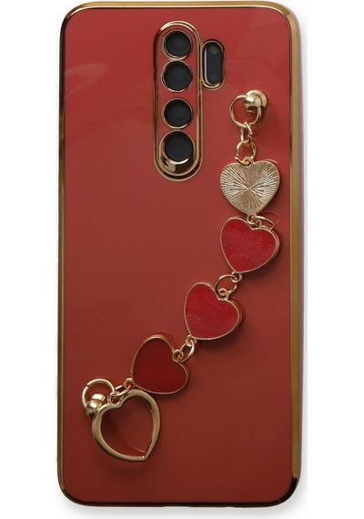 Gld-spt- Newface Xiaomi Redmi Note 8 Pro Kılıf Esila Silikon - Kırmızı