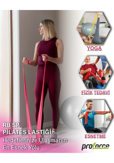 Pilates Lastiği Sert Rb Sp - Pembe Renk Pembe