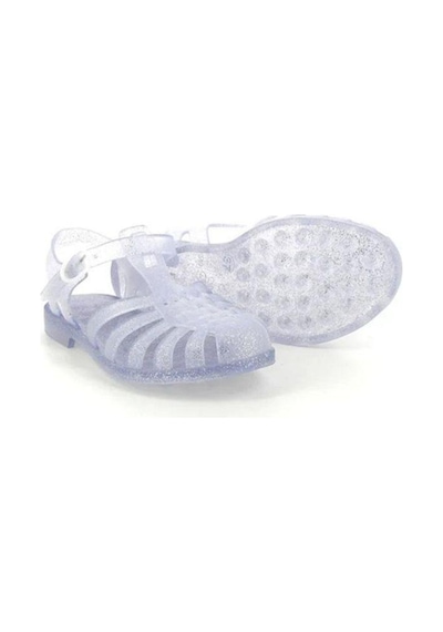 Meduse Sunmif Mat Argent Paillete - Mat Şeffaf Kadın Sandalet-7983 Mat Şeffaf