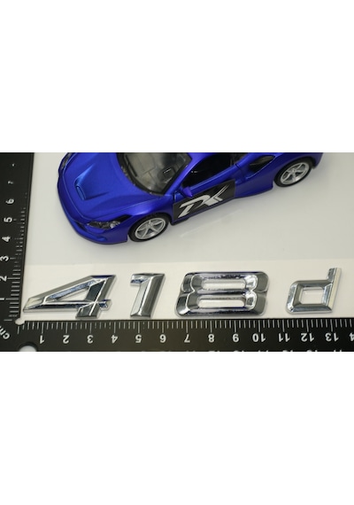 Bmw 418D Bagaj Krom Metal 3M 3D Yazı Logo