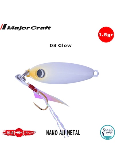 Major Craft Nano Aji Metal 1.5gr 16mm 08 Glow