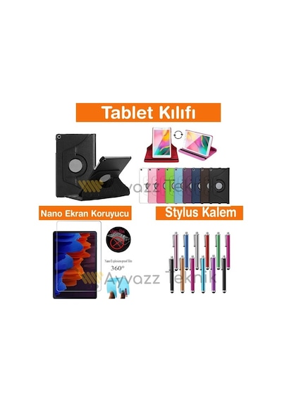 Lenovo Uyumlu Tab M10 Fhd Plus Tb-X606F Dönerli Standlı Tablet Kılıfı