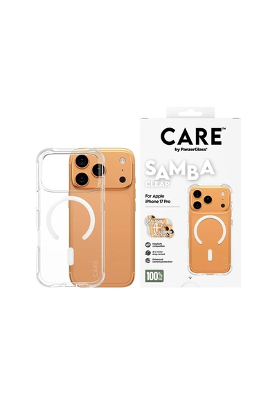 Panzerglass Care Apple iPhone Uyumlu  17 Pro Fashionable Case Samba Magsafe Şeffaf Kılıf
