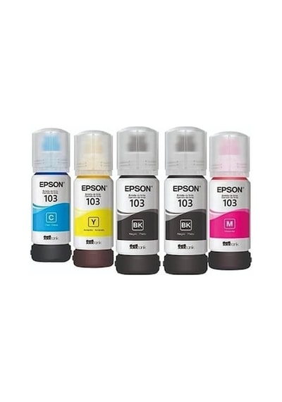 Epson 103 Ecotank L3151 4 Renk Mürekkep Takımı + 1 Siyah Mürekkep