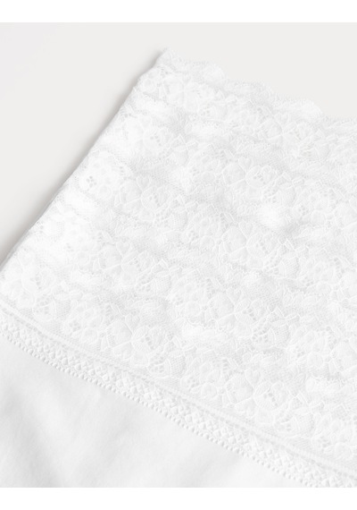 Marks & Spencer 5'li Dantel Detaylı Full Brief Külot Seti T61005022F Beyaz