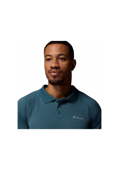 Columbia Alpine Chill Pro Erkek Kısa Kollu Polo Tişört-9302 Mavi