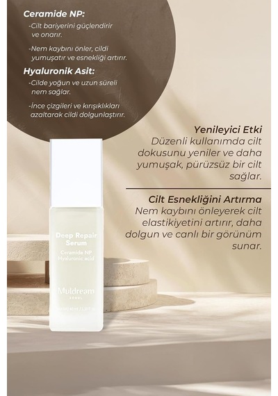 Deep Repair Serum Yoğun Onarıcı Ve Nemlendirici Ceramide Np Hyaluronic Acid Serum Kore 40ml