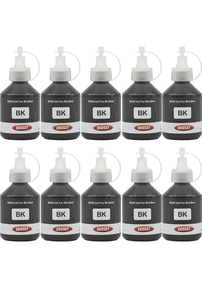 Ekoset Brother Dcp T300 T310 Uyumlu Siyah Mürekkep 100 ML 10 Adet
