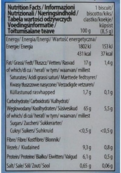 Gullon Lifli Şekersiz Bisküvi 170 Gr