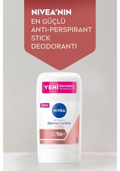 Nivea Clinical Derma Control Kadın Stick Deodorant 50 ML