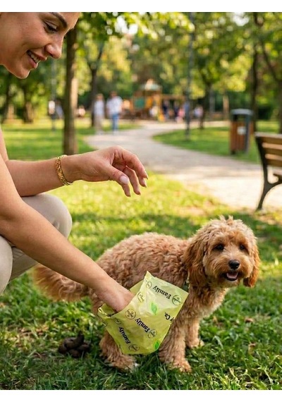 255 Adet Köpek Bakım Kaka Poşeti Kedi Köpek Kaka Poşeti Dışkı Torbası,kaka Almak İçin Pratik Torba 17 Rulo X 15 Torba 255 Torba + 1 Dispenser