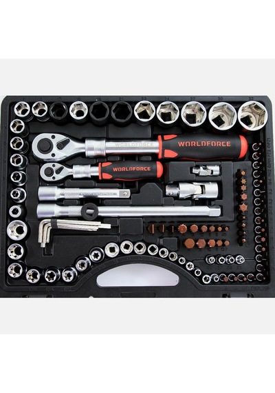 Worldforce Lokma Takımı 114 Parça S-ultra 1/4''-1/2'' Uzatmalı Cırcır - 11501
